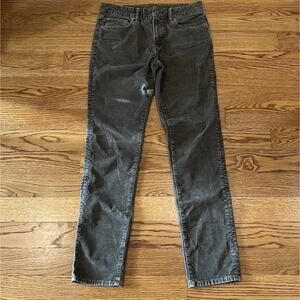 Mens American Eagle Flex Slim Lived-in Corduroy Pants -‎ Grey - 32 X 34